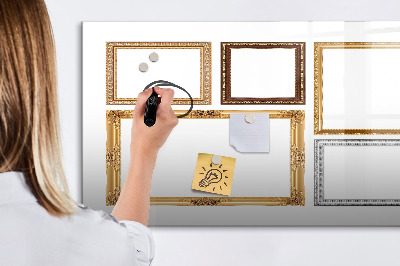 Magnetic drawing board Gold frame