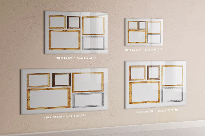 Magnetic drawing board Gold frame