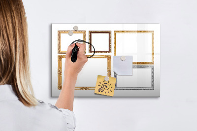 Magnetic drawing board Gold frame