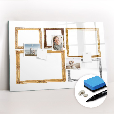 Magnetic drawing board Gold frame