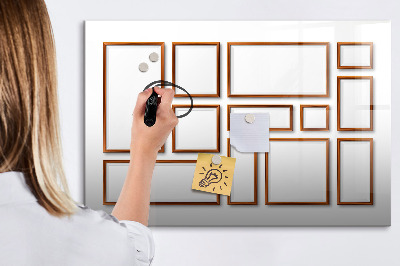 Magnetic erase board Wooden frame