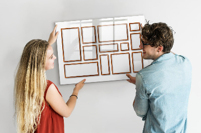 Magnetic erase board Wooden frame