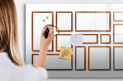 Magnetic erase board Wooden frame
