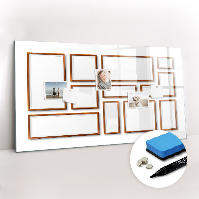 Magnetic erase board Wooden frame