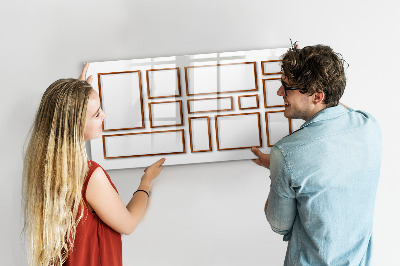 Magnetic erase board Wooden frame