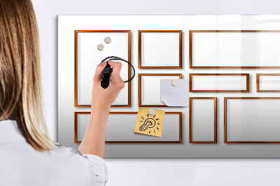 Magnetic erase board Wooden frame