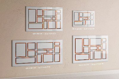 Magnetic erase board Wooden frame