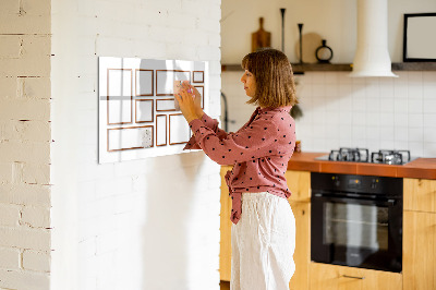 Magnetic erase board Wooden frame