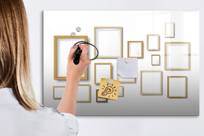 Magnetic board for writing Wooden frames