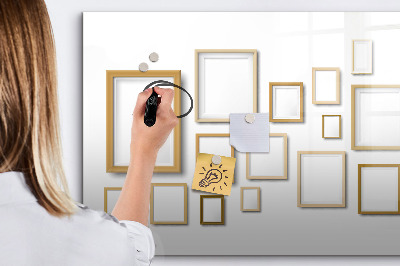 Magnetic writing board Wooden frames