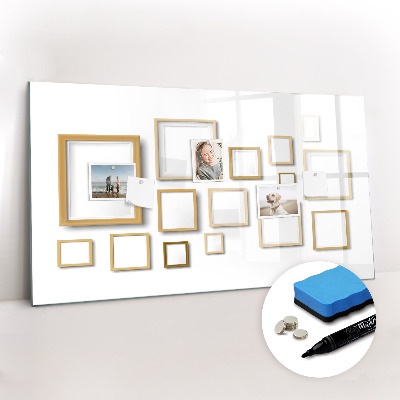 Magnetic writing board Wooden frames