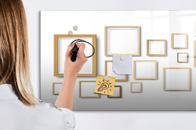 Magnetic writing board Wooden frames