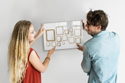 Magnetic writing board Wooden frames