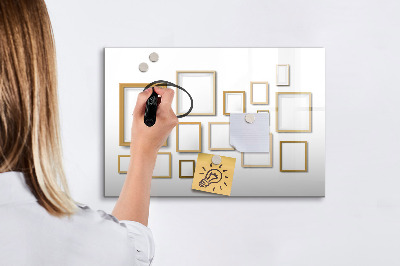 Magnetic writing board Wooden frames