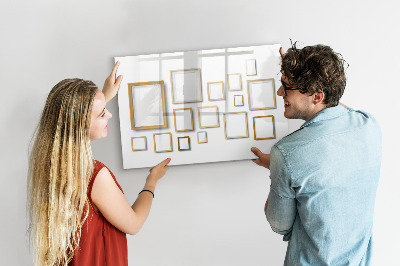 Magnetic board for writing Wooden frames