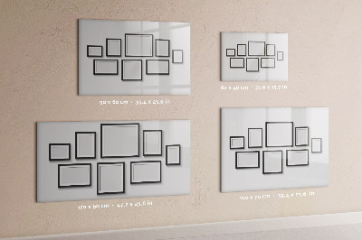 Magnetic erase board Black frame