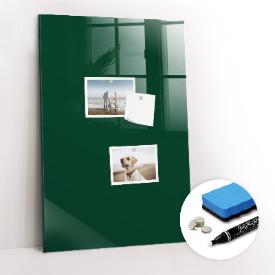 Dry erase magnetic board Bottle Green