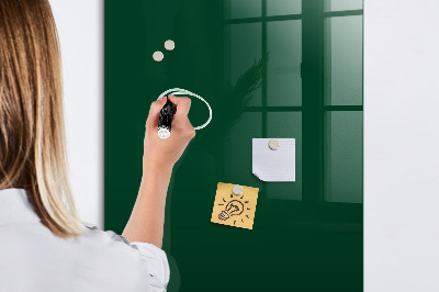 Dry erase magnetic board Bottle Green