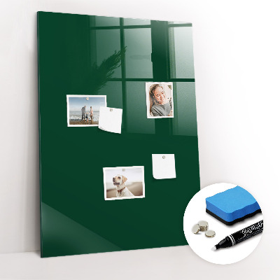 Dry erase magnetic board Bottle Green