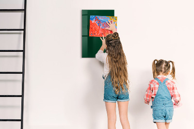Dry erase magnetic board Bottle Green