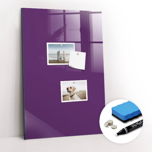 Dry erase magnetic board Purple