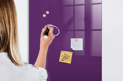 Dry erase magnetic board Purple