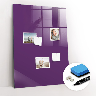 Dry erase magnetic board Purple