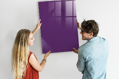 Dry erase magnetic board Purple