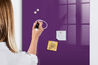 Dry erase magnetic board Purple