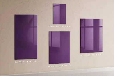 Dry erase magnetic board Purple