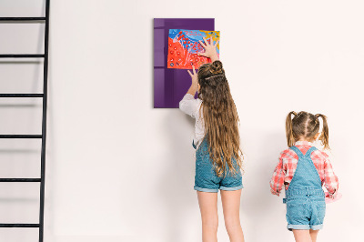 Dry erase magnetic board Purple