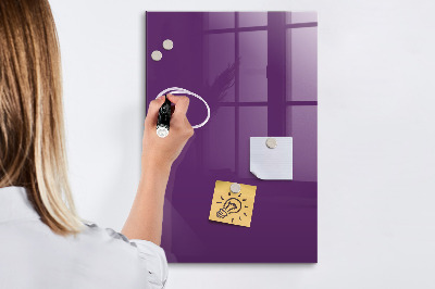 Dry erase magnetic board Purple