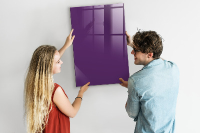 Dry erase magnetic board Purple