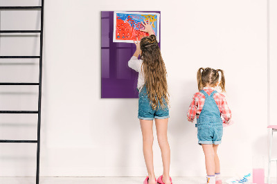 Dry erase magnetic board Purple