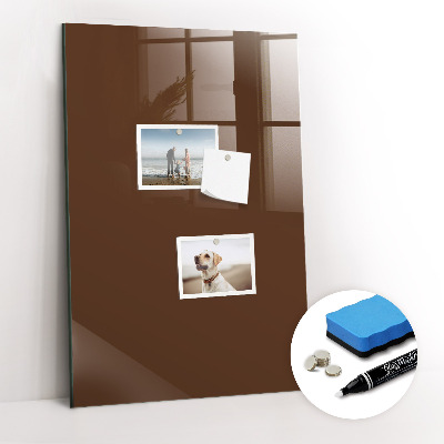 Dry erase magnetic board Brown
