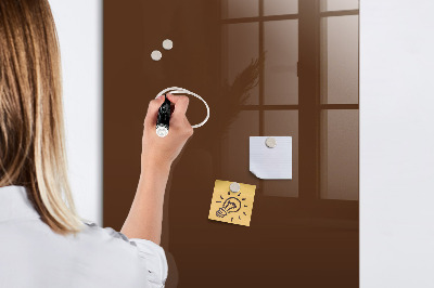 Dry erase magnetic board Brown