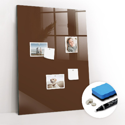 Dry erase magnetic board Brown