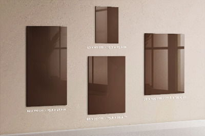 Dry erase magnetic board Brown