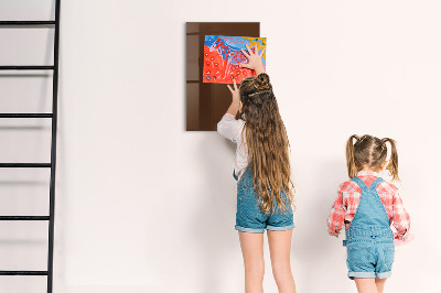 Dry erase magnetic board Brown