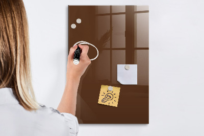 Magnetic board for magnets Brown