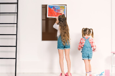 Dry erase magnetic board Brown