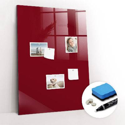 Dry erase magnetic board Burgundy