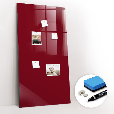 Magnetic board for magnets Burgundy