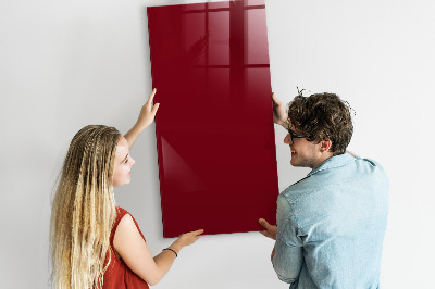 Dry erase magnetic board Burgundy