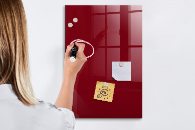 Dry erase magnetic board Burgundy