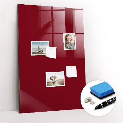 Dry erase magnetic board Burgundy
