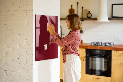 Dry erase magnetic board Burgundy
