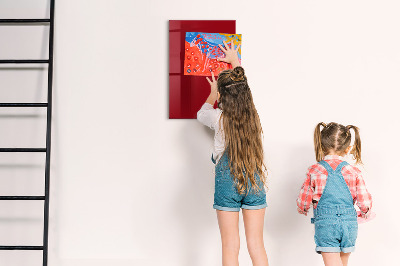 Dry erase board magnetic Red
