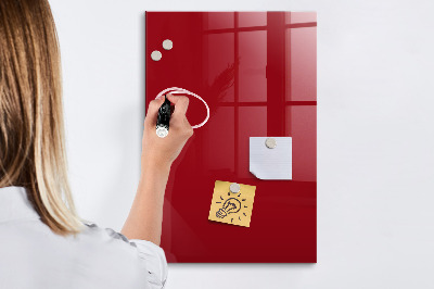 Dry erase board magnetic Red