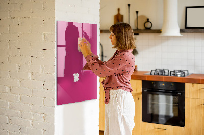 Dry erase magnetic board Bright pink